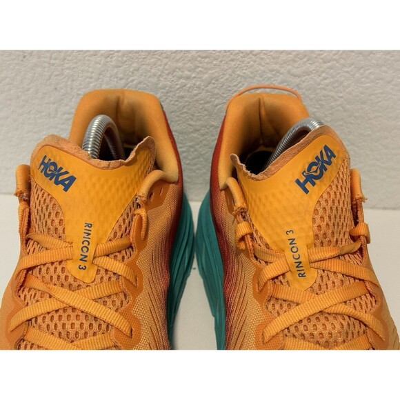 Hoka One Mens Rincon 3 Orange Running Shoes Sz 10.5 D Active Sneakers 1119395 main image 5